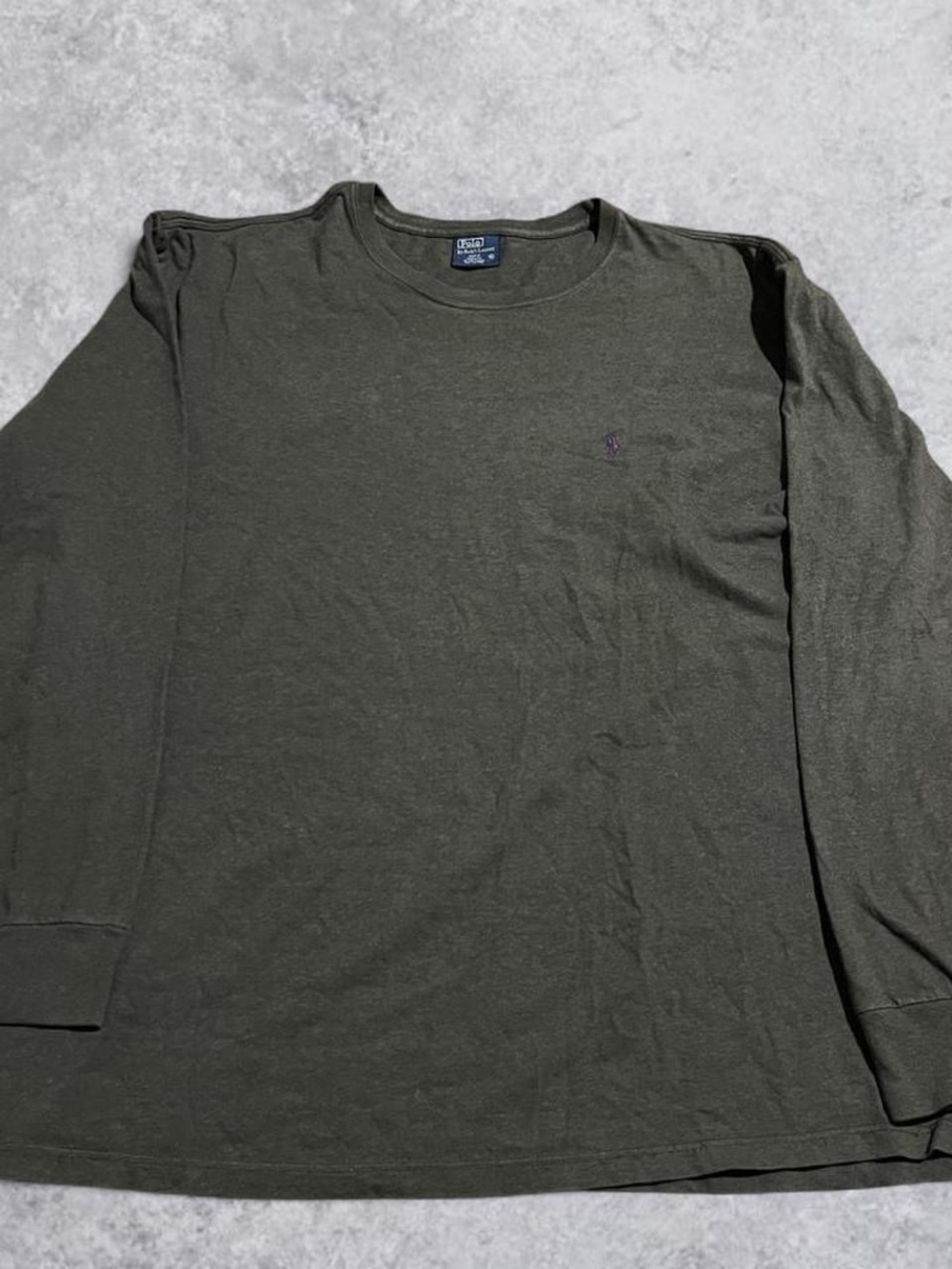 Vintage Polo Ralph Lauren Green Long Sleeve Shirt Mens XL